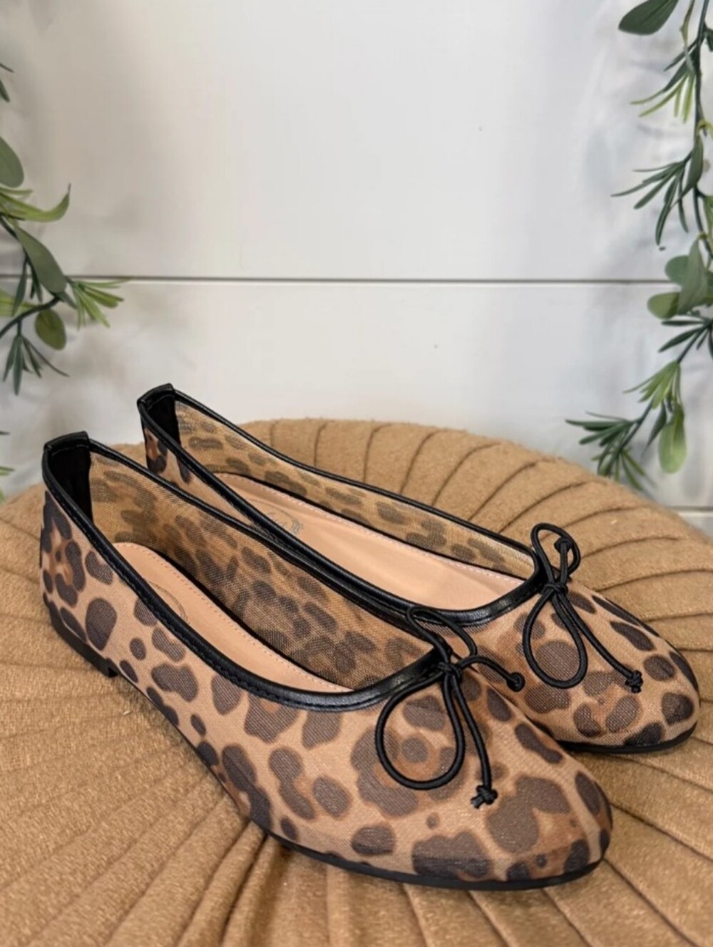 BRAND NEW ATALINA LEOPARD PRINTED FLAT WOMENS SHOE
